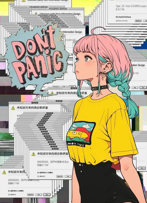 Dontpanic — artwork by exn86